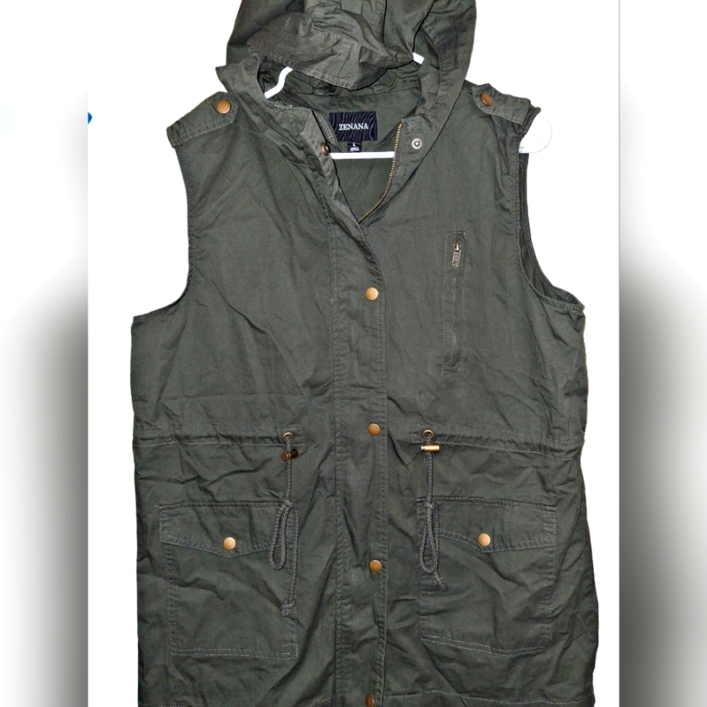 ZENANA VEST W/ HOOD